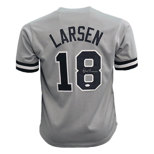 Don Larsen Autographed New York (Grey #18) Custom Baseball Jersey – JS –  Palm Beach Autographs LLC