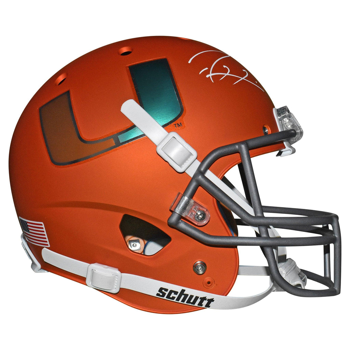Ray Lewis Autographed Miami Hurricanes Full-Size Football Helmet