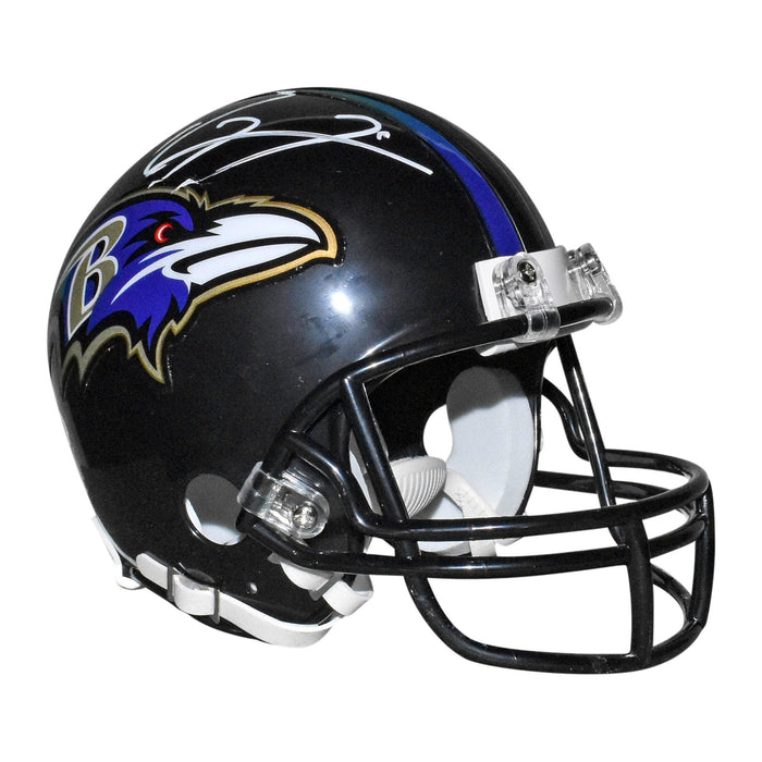 Ray Lewis Autographed Baltimore Ravens Mini Football Helmet - JSA Basic