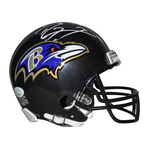 Ray Lewis Autographed Signed Baltimore Ravens Riddell Lunar Eclipse Replica  Full Size Helmet - Beckett QR Authentic