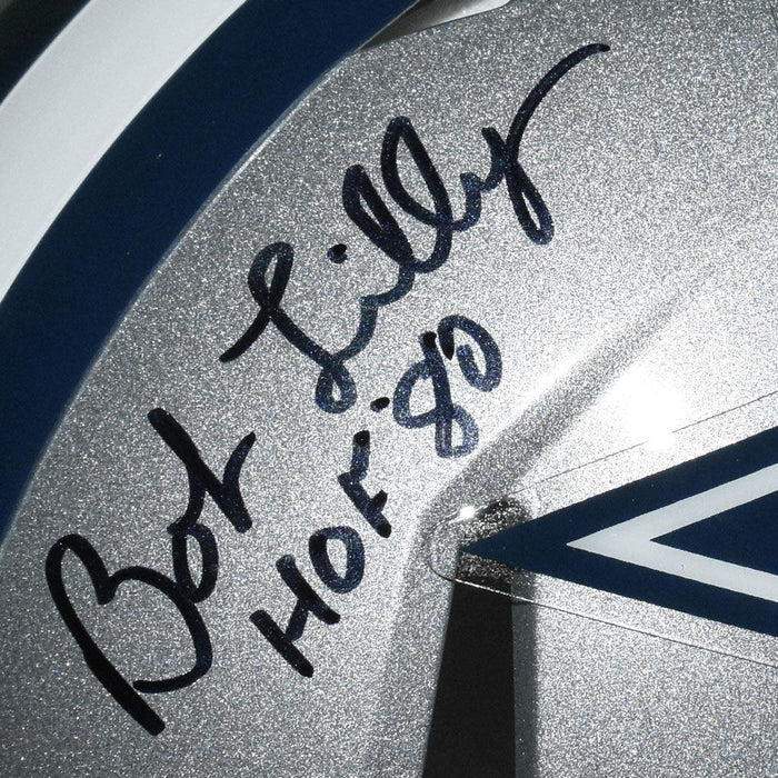 Bob Lilly Signed Dallas Cowboys Speed Mini Helmet Inscribed HOF 80 ( –