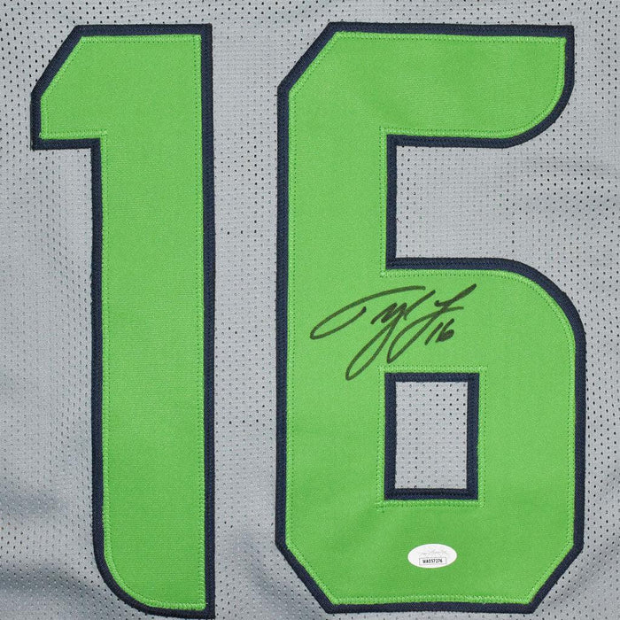 Tyler Lockett Signed Seattle Grey Football Jersey (JSA)