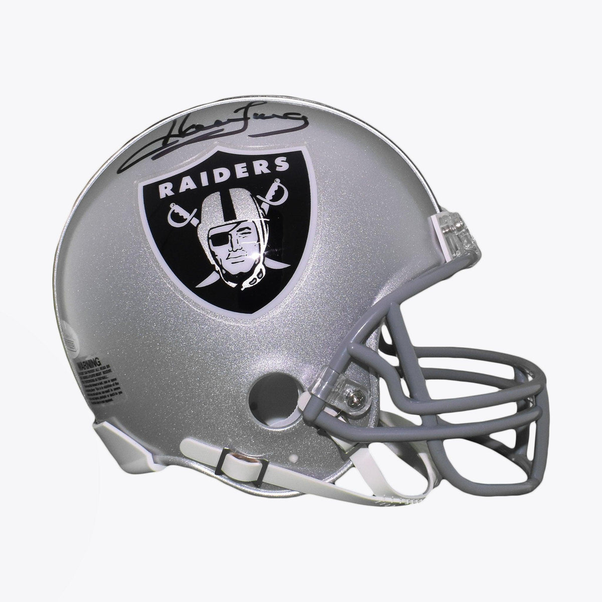 Howie Long Signed Oakland Raiders Mini Football Helmet (JSA) — RSA