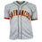 Evan Longoria Signed San Fransisco Grey Decal Baseball Jersey (JSA) - RSA