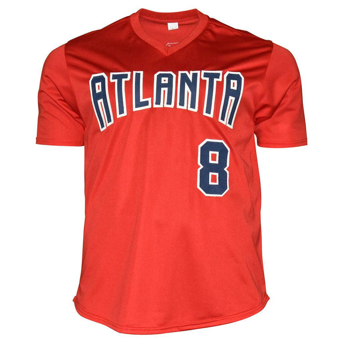 Javy Lopez Signed Atlanta Red Baseball Jersey JSA RSA