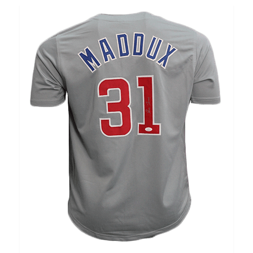 Greg Maddux Autographed Atlanta Limited Edition Pro Style Baseball Jersey  Grey (JSA)