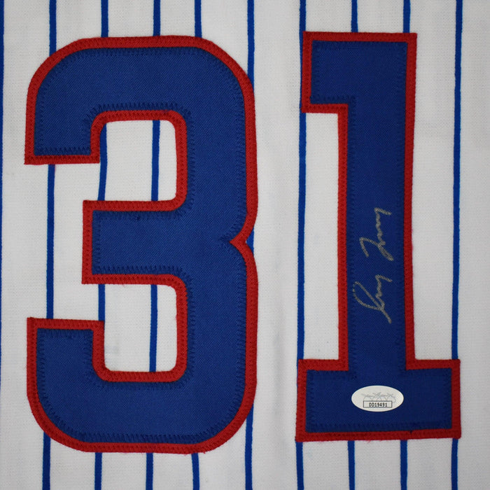 Greg Maddux Signed Chicago Pinstripe Jersey (JSA)