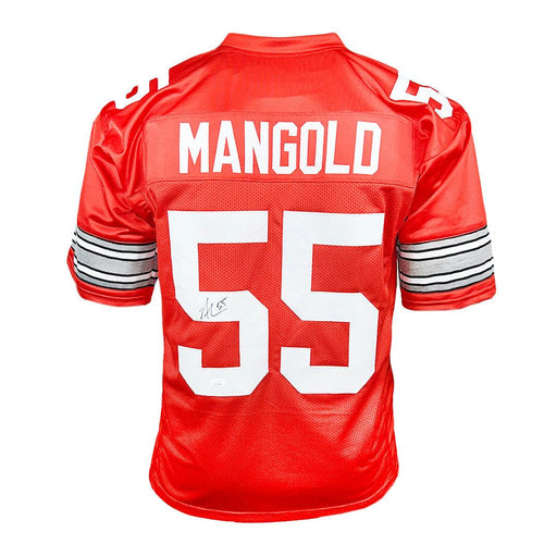 Nick Mangold Signed New York White Football Jersey (JSA) — RSA