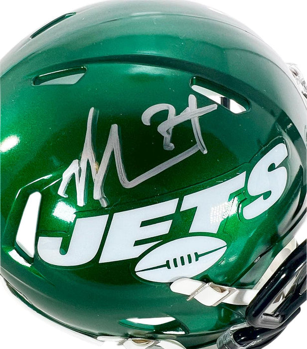 Nick Mangold Signed New York Jets Speed Mini Football Helmet (JSA)