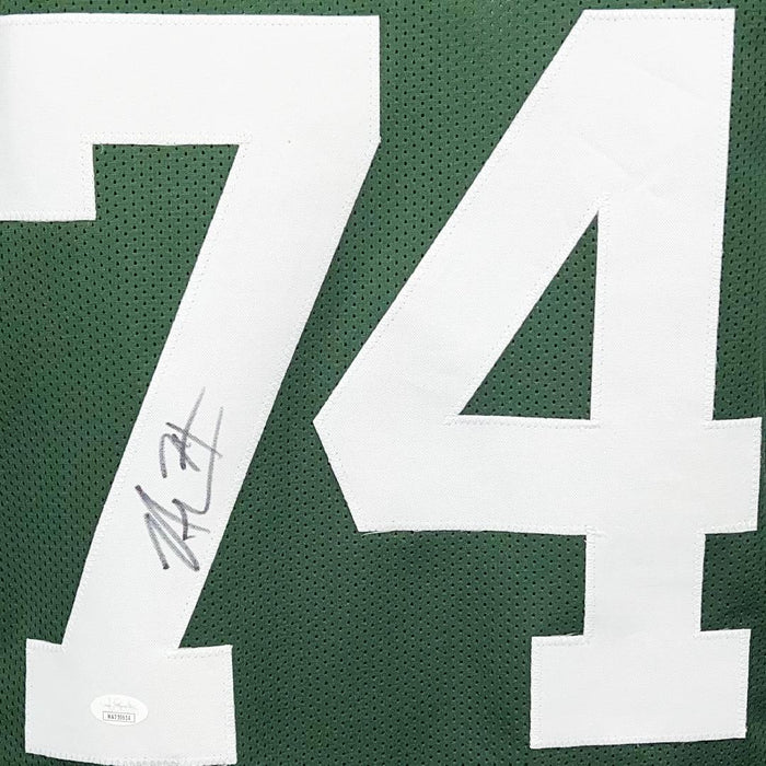 Nick Mangold Signed New York Green Football Jersey (JSA) - RSA