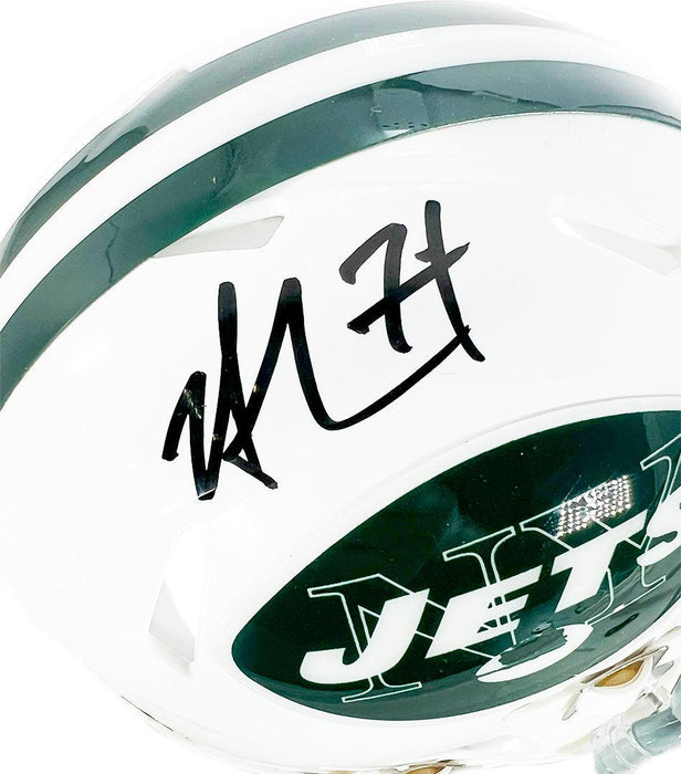 Nick Mangold Signed New York Jets Throwback 1965-77 Speed Mini Footbal — RSA