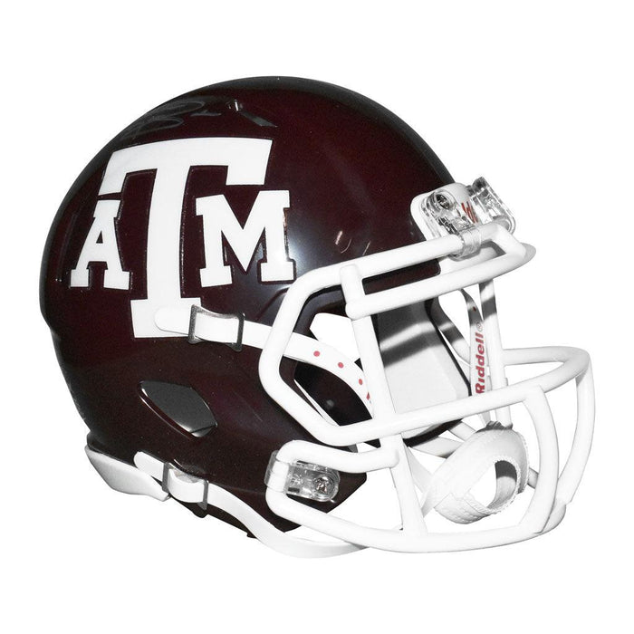 Johnny Manziel Signed Texas Aggies Speed Mini Replica Football Helmet (Beckett) - RSA