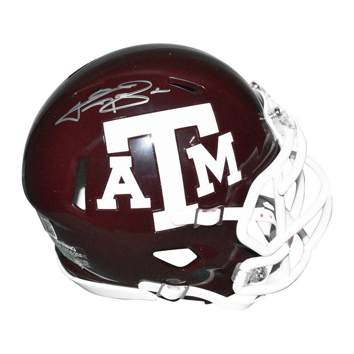 Johnny Manziel Signed Texas Aggies Speed Mini Replica Football Helmet (Beckett) - RSA