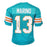 Dan Marino Signed Miami Blue Football Jersey (JSA) - RSA