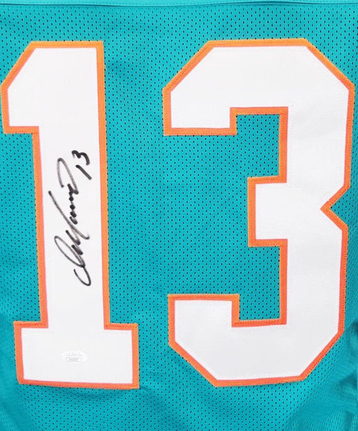 Dan Marino Signed Miami Blue Football Jersey (JSA) - RSA