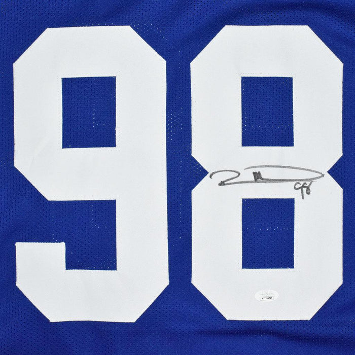 Indianapolis Colts Robert Mathis Autographed Pro Style White Jersey JSA  Authenticated