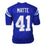 Tom Matte Signed SB V Champs Inscription Indianapolis Blue Football Jersey (JSA) - RSA