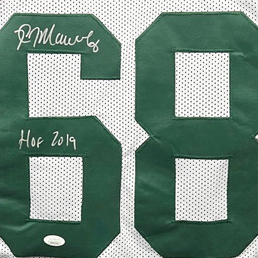 Kevin Mawae Signed HOF 2019 Inscription New York Jets Throwback