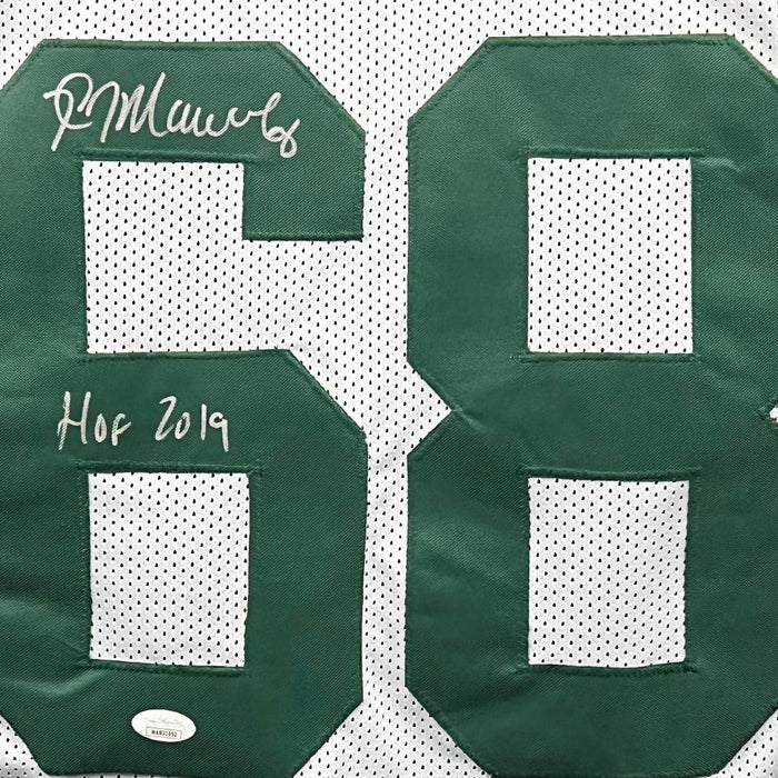 Kevin Mawae Signed HOF 2019 Inscription New York Green Football Jersey  (JSA)