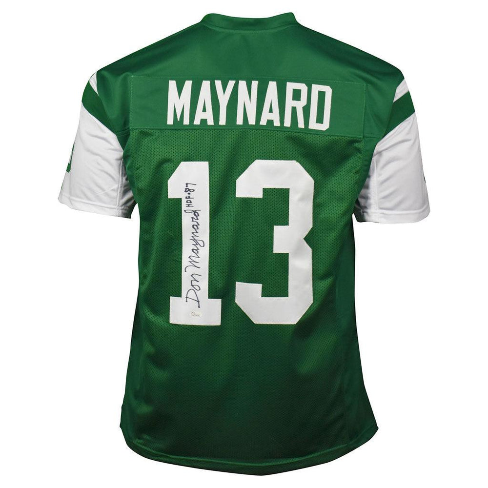 DON MAYNARD AUTOGRAPHED NEW YORK JETS JERSEY HOF 87 JSA