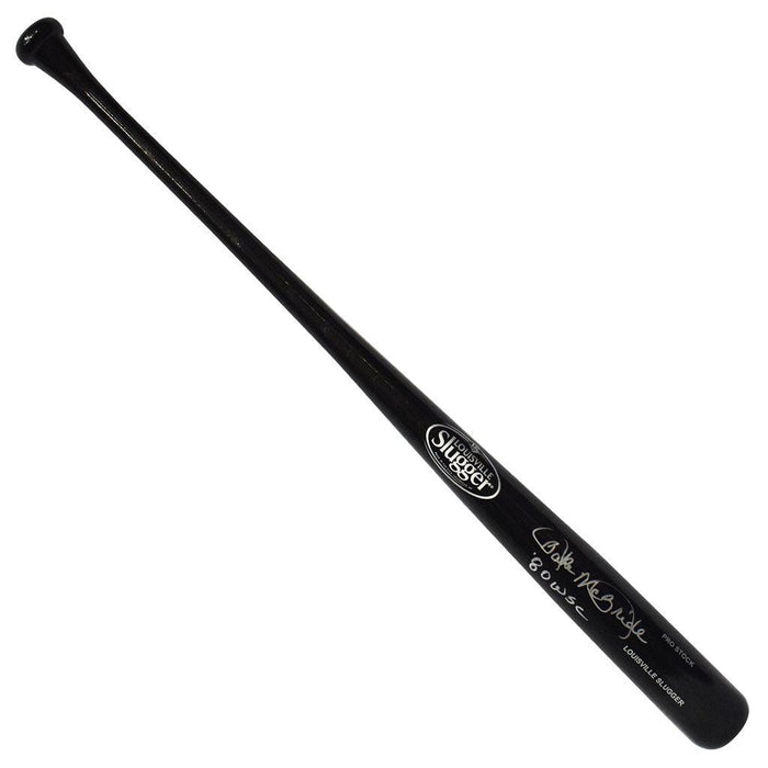 Bake McBride Signed 80 WSC Inscription Louisville Slugger Official MLB Black Baseball Bat (JSA) - RSA