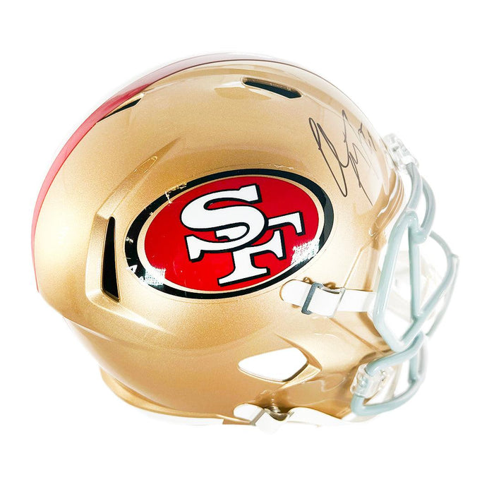 Christian McCaffrey Signed San Francisco 49ers Speed Full-Size Replica Football Helmet (JSA) - RSA