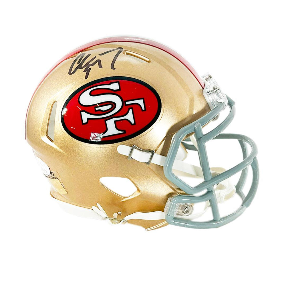 San Francisco 49ers NFL Throwback Riddell Speed Gold Mini Helmet