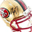 Christian McCaffrey Signed San Francisco 49ers Throwback 1996-08 Speed Mini Football Helmet (JSA) - RSA