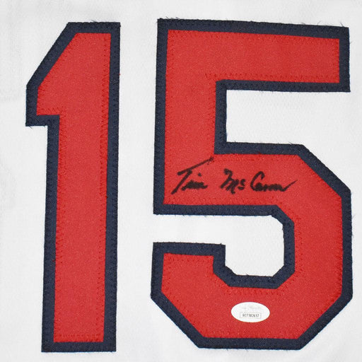 Tim McCarver Signed St Louis White Baseball Jersey (JSA) - RSA