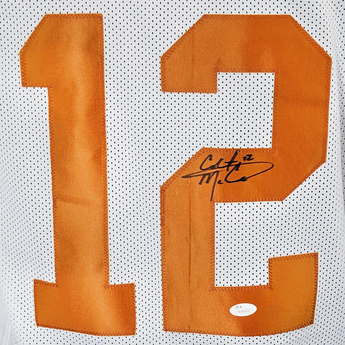 Colt McCoy Autographed and Framed Texas Longhorns Jersey