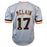 Denny McLain Signed Detroit Grey Triple Stitch Numbers Baseball Jersey (JSA) - RSA