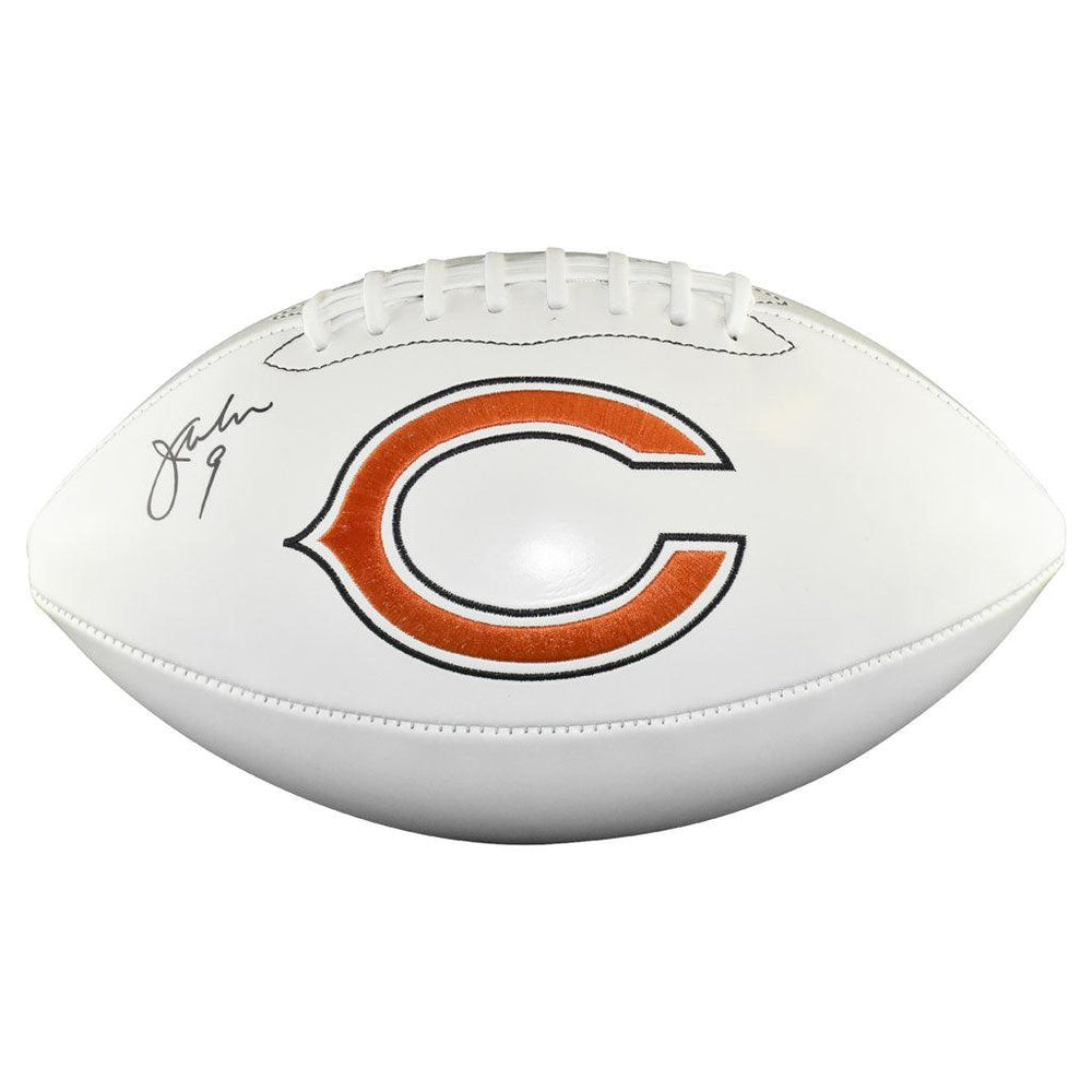 Jim McMahon Signed Chicago Bears Official NFL Team Logo Football (JSA)