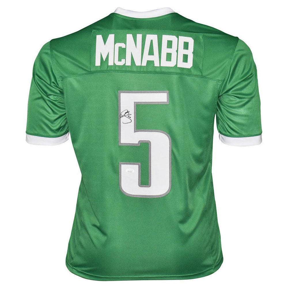 Donovan McNabb Signed Framed Philadelphia Eagles Green Custom Jersey