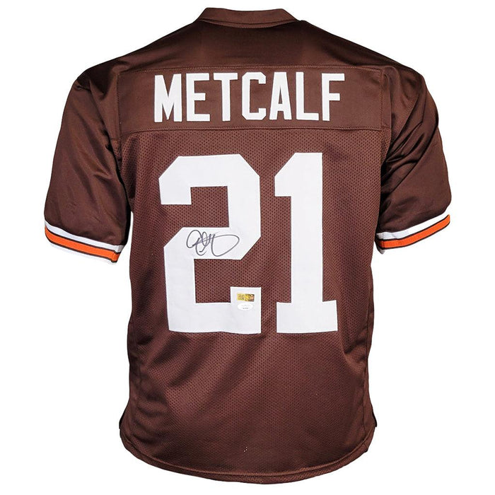 Eric Metcalf Signed Cleveland Brown Football Jersey (JSA) — RSA