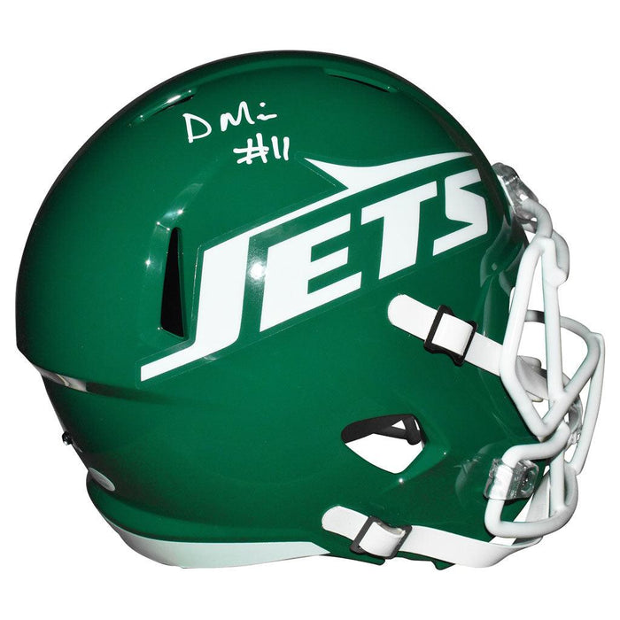 Denzel Mims Signed New York Jets Speed Full-Size Replica 1978-89 Throw — RSA