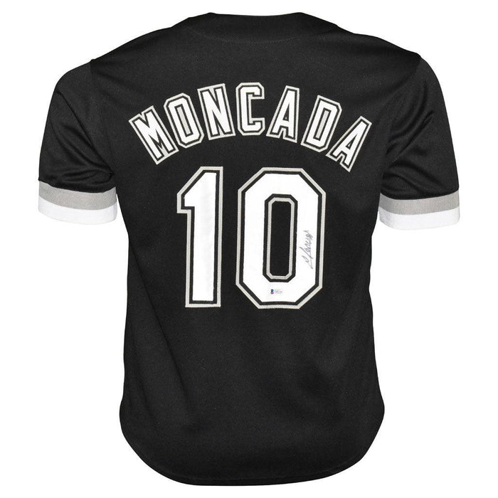Yoan Moncada Signed Chicago Black Baseball Jersey (Beckett) — RSA