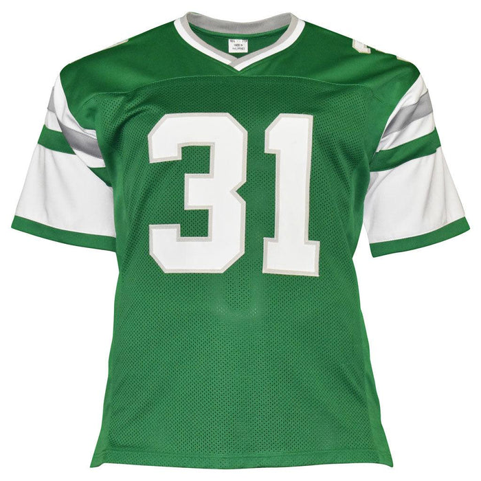 RSA Wilbert Montgomery Signed Philadelphia Green Football Jersey (JSA)