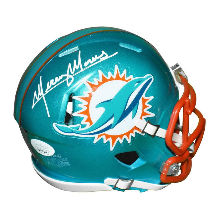 Mercury Morris Autographed Signed Miami Dolphins White Mini Helmet