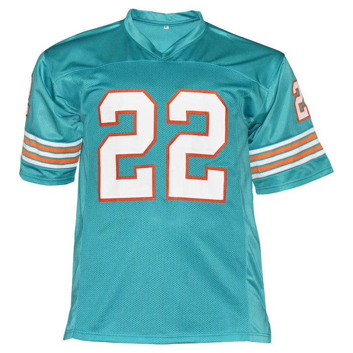 Unsigned Custom Sewn Stitched PERFECT SEASON Miami Dolphins Aqua Jersey M- 5XL