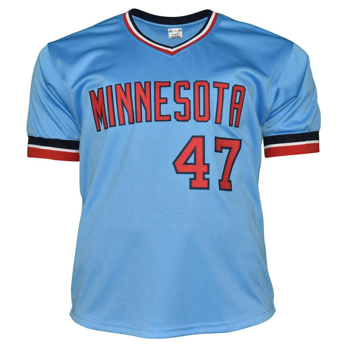 Jack Morris Signed Minnesota Blue Baseball Jersey (JSA) — RSA