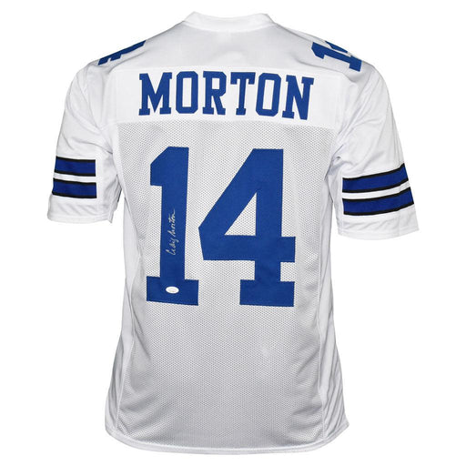 Craig Morton Signed Dallas Pro White Football Jersey (JSA) - RSA