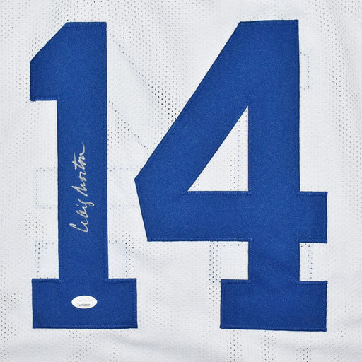 Craig Morton Signed Dallas Pro White Football Jersey (JSA) - RSA