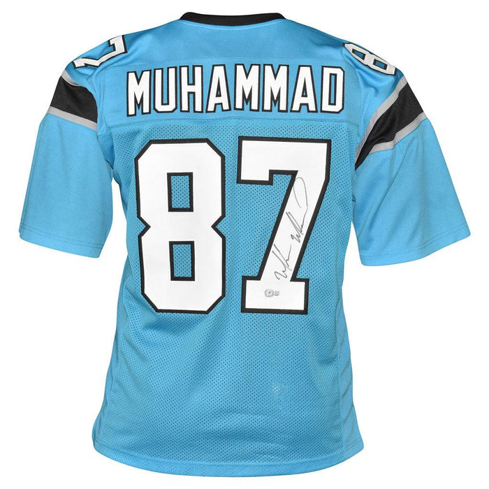 Muhsin Muhammad Signed Carolina Blue Football Jersey (Beckett) - RSA