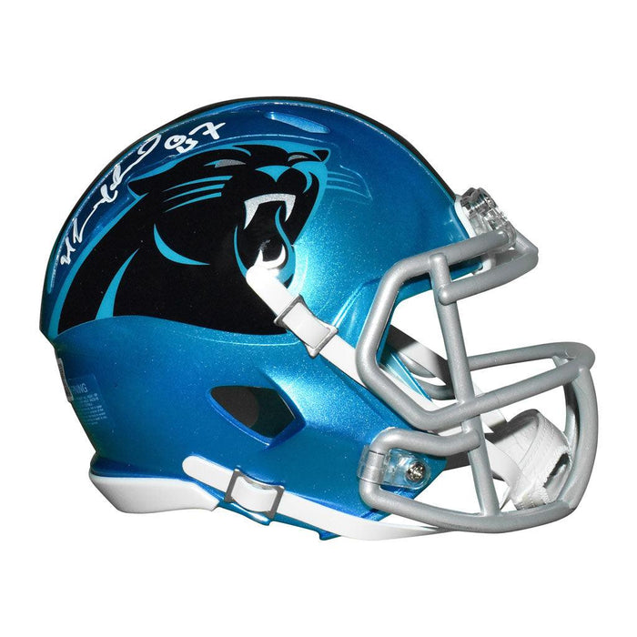 Christian McCaffrey Autograph Panthers Eclipse Mini Helmet – Great