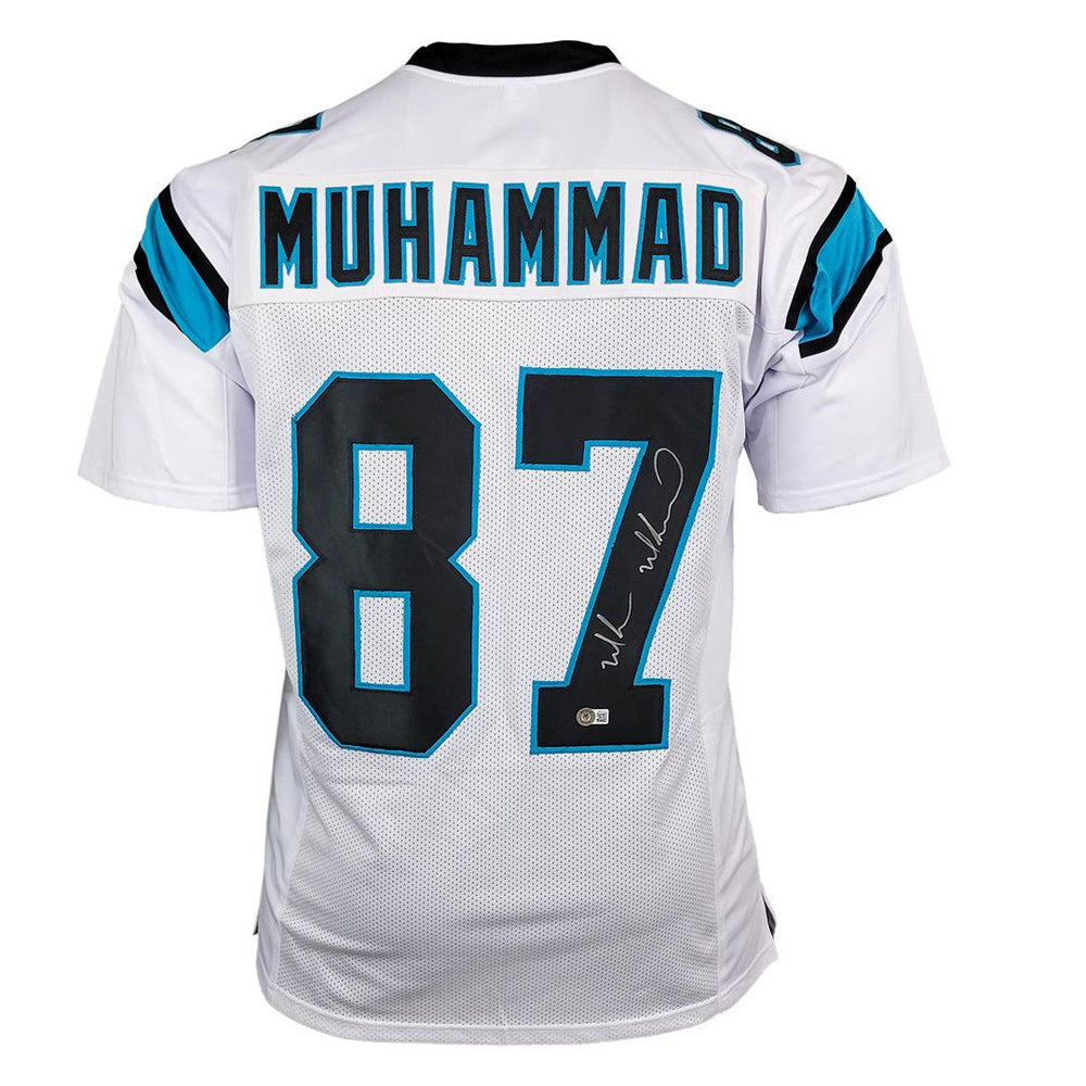 Muhsin Muhammad Signed Carolina White Football Jersey (Beckett) - RSA