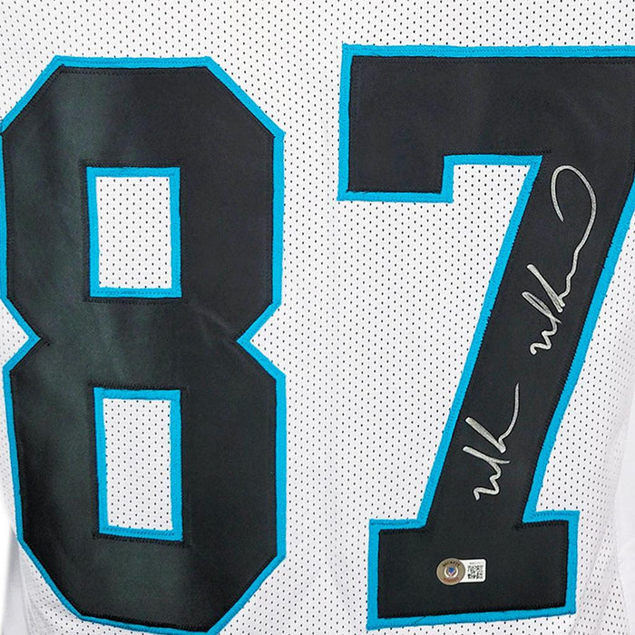 Muhsin Muhammad Signed Carolina White Football Jersey (Beckett) — RSA