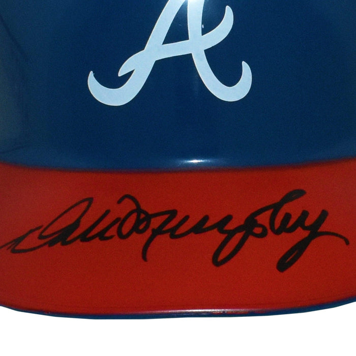 Dale Murphy Signed Atlanta Braves Mini Replica Batting Helmet (JSA) - RSA