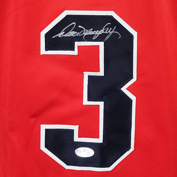 Dale Murphy Signed Atlanta Red Baseball Jersey Blue Numbers (PSA