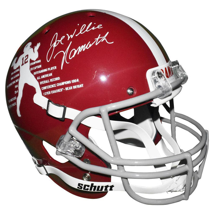 Joe Namath Signed And Inscribed Willie Alabama Crimson Tide Schutt Rep — RSA