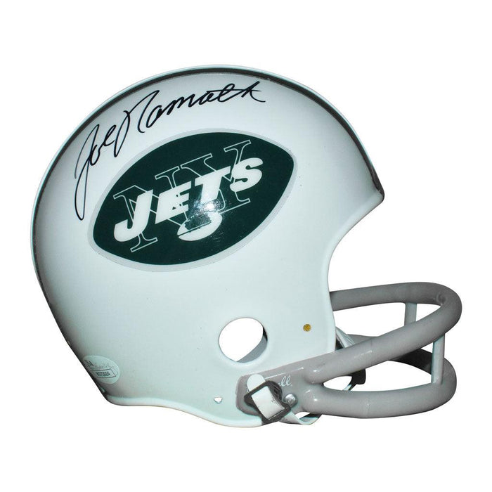 Joe Namath New York Jets Autographed Riddell Throwback Mini Helmet